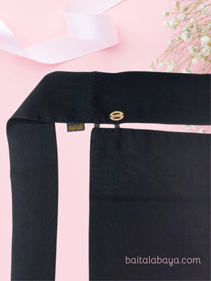 Sharqiaa Gold Logo English Signature Niqab
