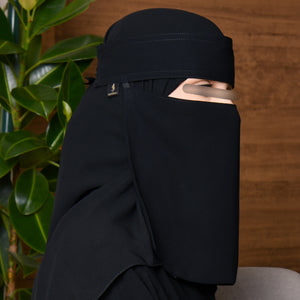 Hawraa Extra Short Single Elastic Sides Niqab