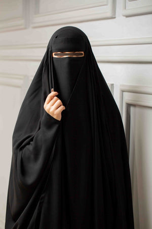 Darlena Closed Front Chiffon Khimar