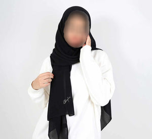 Sharqiaa Black Thibby Scarfs All Sizes