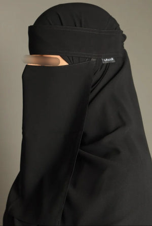 AL HIJAB Plain Elastic Sides Niqab