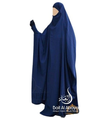 Umm Hafsah Jilbab Zip 2 Piece Set - Blue