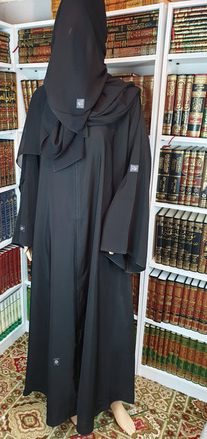 Leather Tag Detail - BAIT AL ABAYA