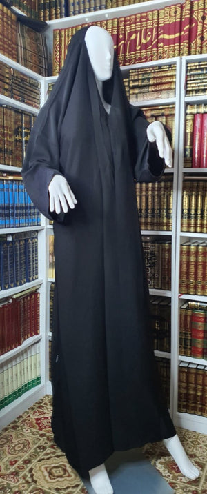 Bedoon Essm Full Sleeve Jilbab Open Neck