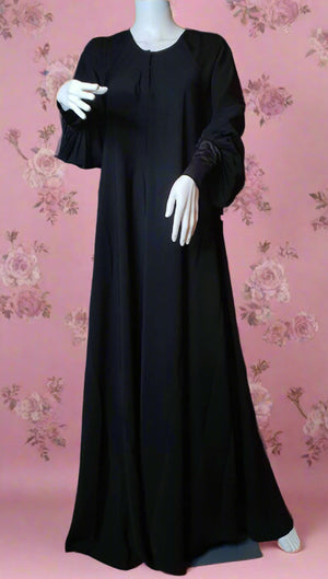 Bedoon Essm Abaya Flared Cut Umbrella Farasha Style