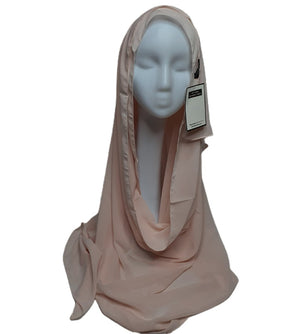 Bedoon Essm Plain chiffon Hijab