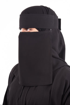 Shader Velcro Short Flap Niqab