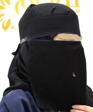 Eye Line Stripe Short Niqab