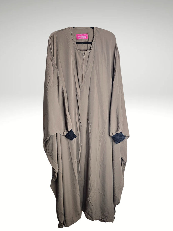 Abaya and Khimar Set - Ash Brown