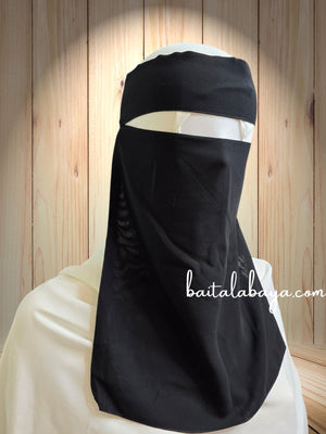 Bedoon Essm Niqab Wide Tie Backs
