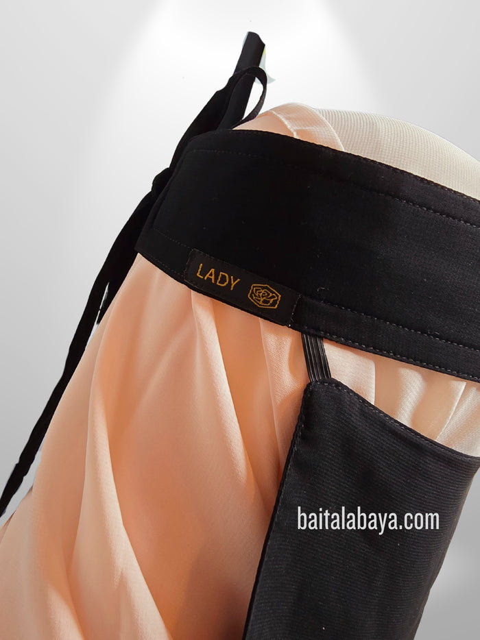 Lady Abaya Slant Elastic Saudi Niqab