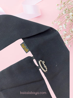 Sharqiaa Silver Logo English Signature Niqab