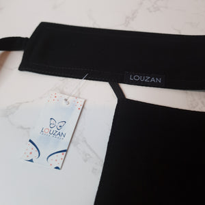 Louzan Short Slant Elastic Badge Logo Niqab