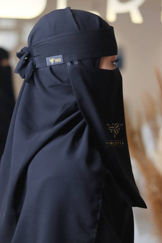 Double Elastic Niqab Badge Logo