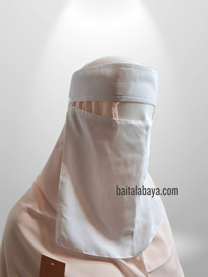 Lady Abaya Short White Niqab