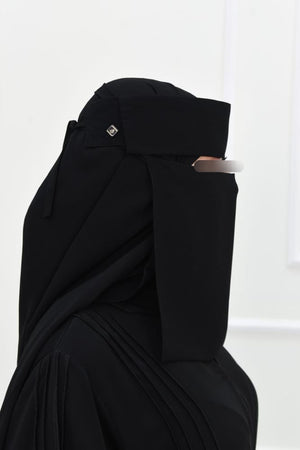 Laftah New Short Flap Niqab With Logo