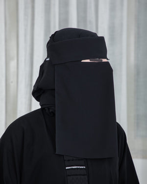 Laftah Long Plain Flap Niqab