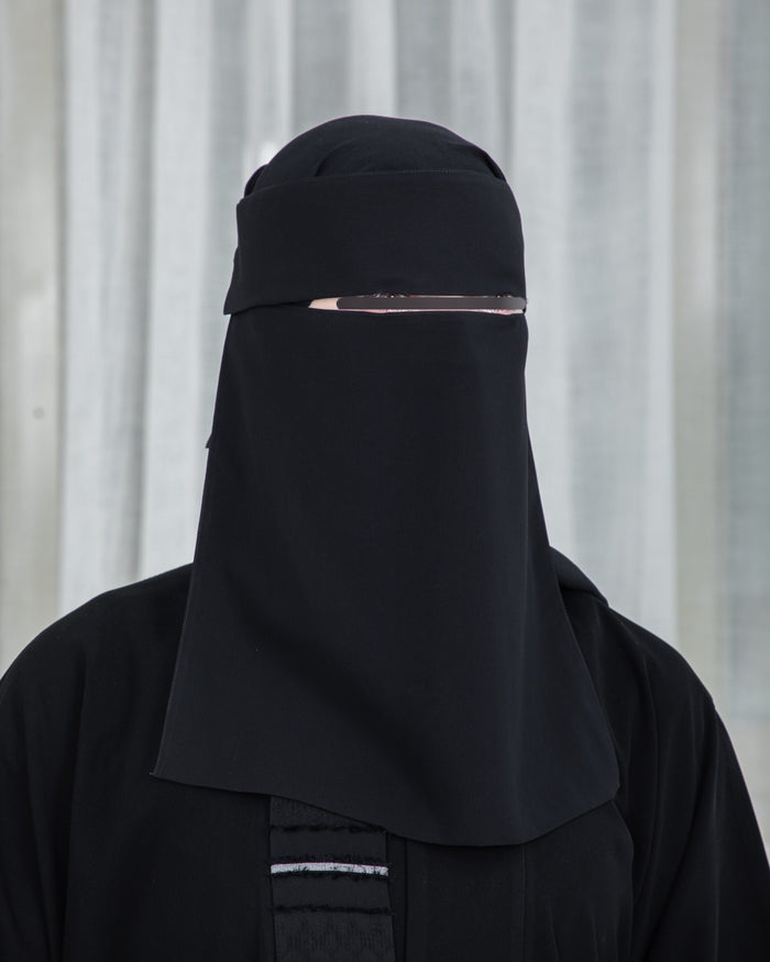 Laftah Long Plain Flap Niqab