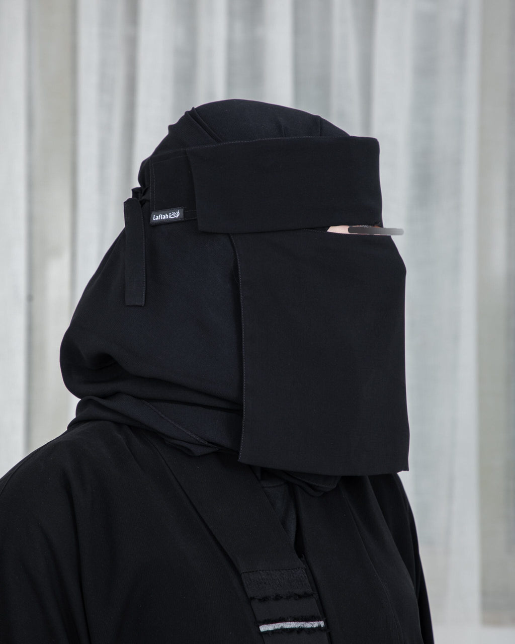 Laftah Plain Short Flap Niqab Hardened/Stiff Headband