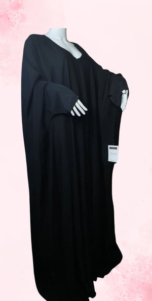 Bedoon Essm Quarter Sleeves Open Neck Jilbab Closed