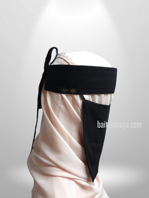 Lady Abaya Slant Elastic Saudi Niqab