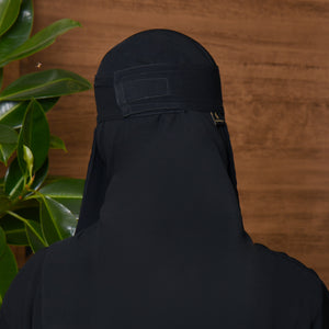Hawraa Velcro Niqab With Double Elastic Side