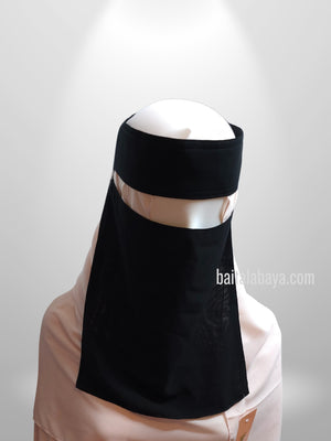 Lady Abaya Slant Elastic Saudi Niqab