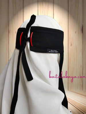Bedoon Essm Niqab With Tie Back Charm