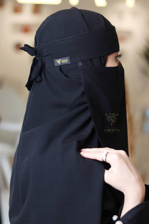Single Elastic Niqab Badge Logo