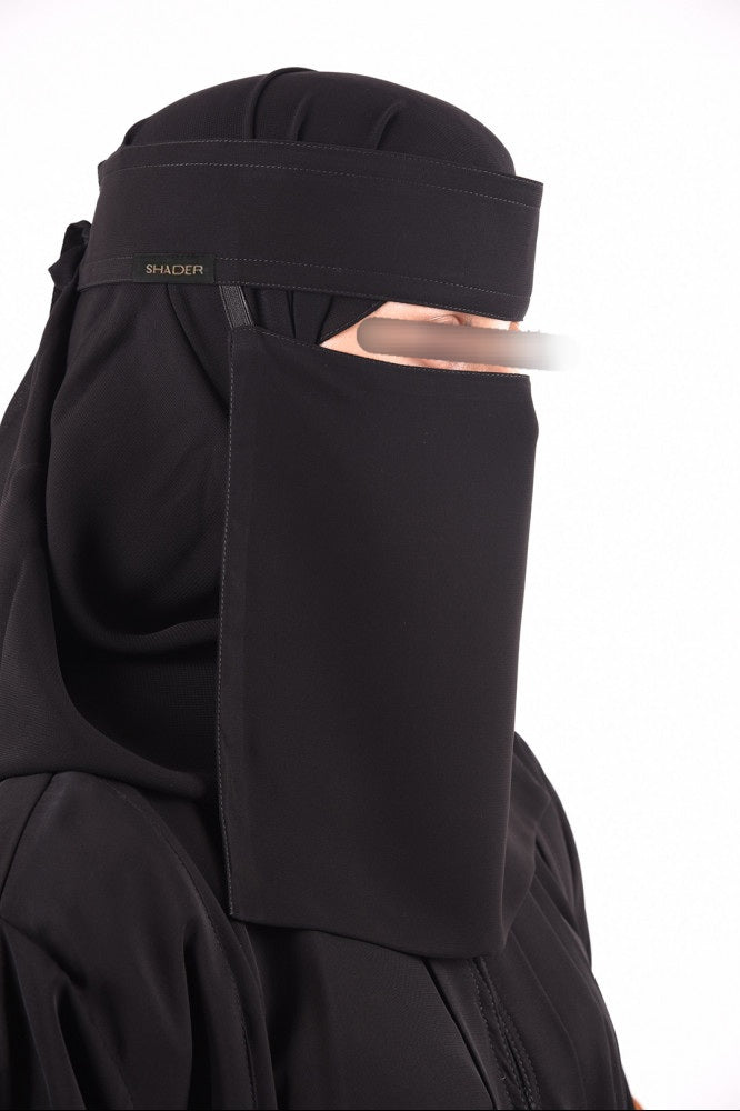 Shader Plain Elastic Sides Niqab