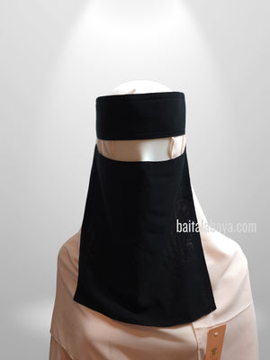 Lady Abaya Slant Elastic Saudi Niqab