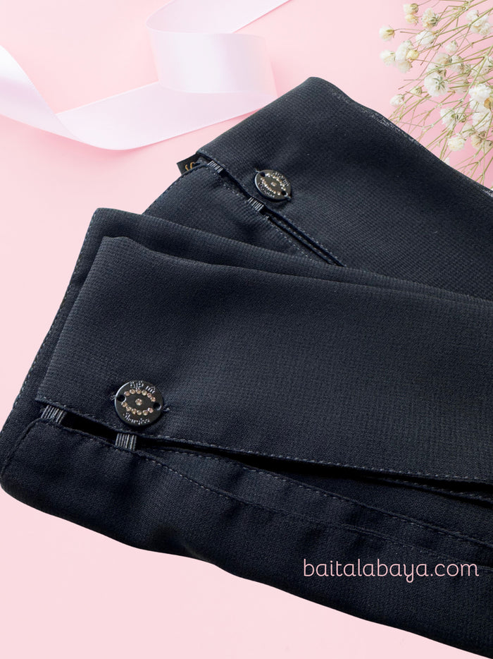 Sharqiaa Grey Logo Signature Niqab