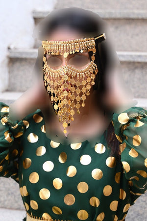 Haraer Gold Occasions Niqab