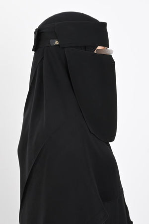 Haraer Velcro Single Elastic Flap Niqab S/M/L