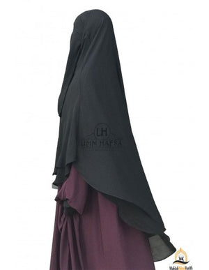Chiffon Khimar With Half Niqab