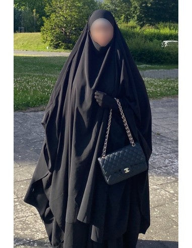 Butterfly Khimar - Black