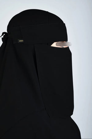 Haraer Single Elastic Flap Niqab S/M/L