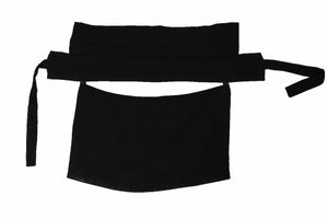 Plain Short Flap Niqab Hardened/Stiff Headband