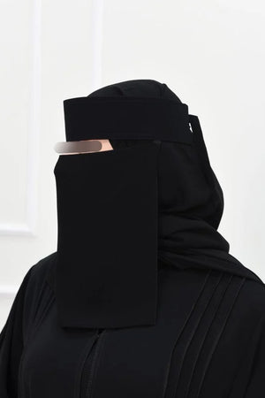 Laftah Straight Elastic Logo Niqab Hardened/Stiff Headband