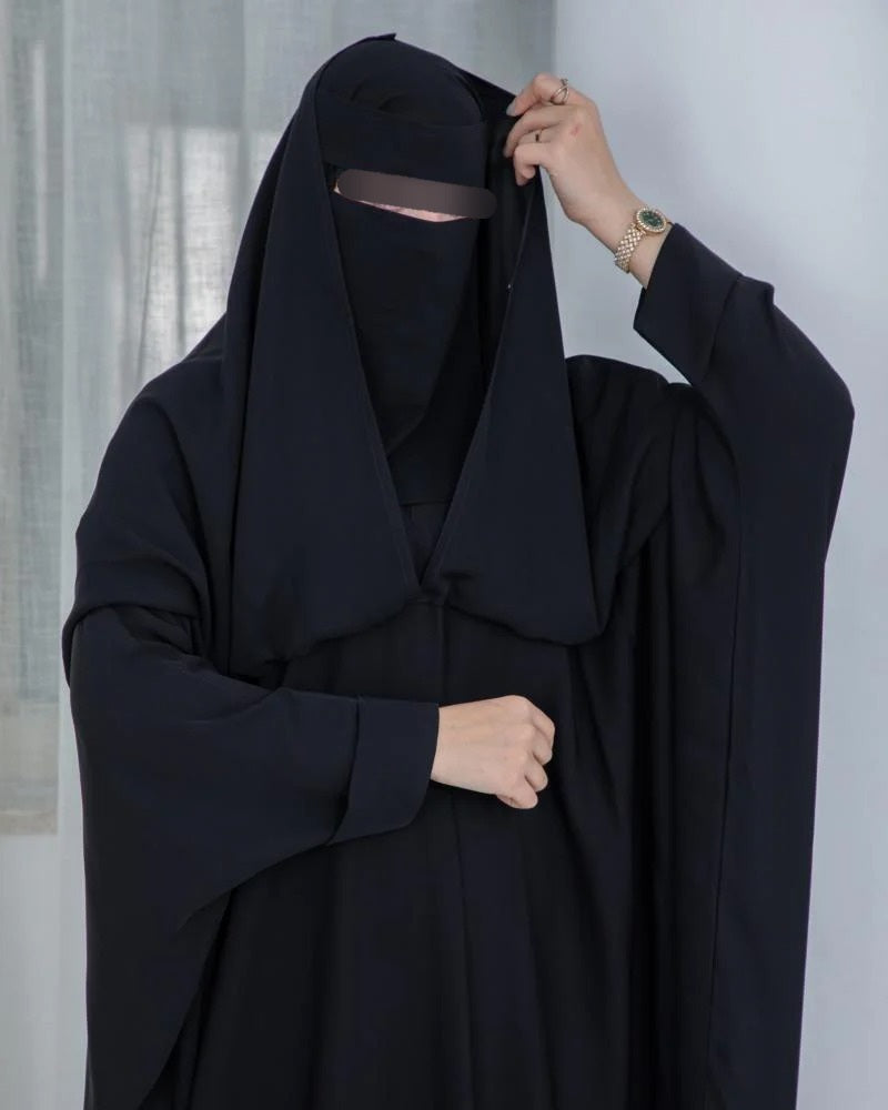 Laftah Overhead Hooded Saudi Jilbab Abaya