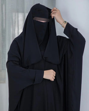 Laftah Overhead Hooded Saudi Jilbab Abaya