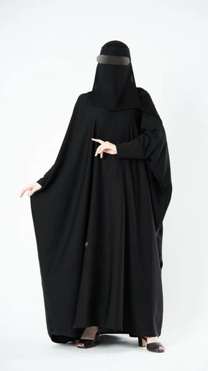 Darlena Saudi Shoulder Jilbab Farasha Set