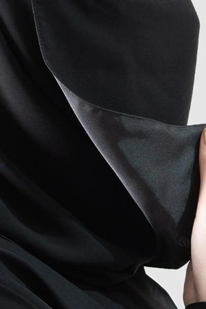 Shader Lined Short Elastic Niqab