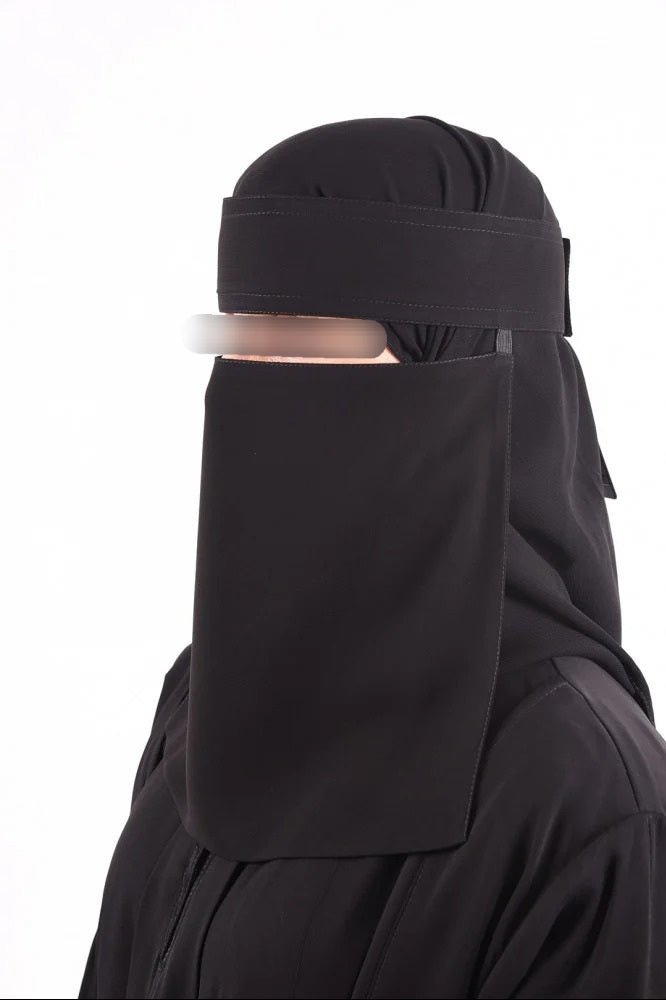 Shader Velcro Short Niqab