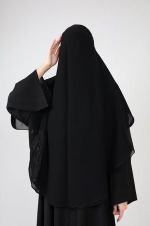 Sharqiaa Three Layer Extra Large Niqab