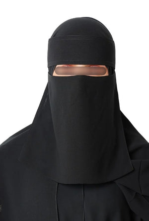 AL HIJAB Plain Elastic Sides Niqab