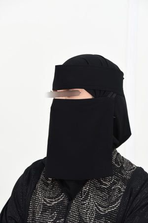 Laftah New Logo Double Slant Elastic Niqab