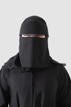 Shader Flap Niqab Short Slant Elastic