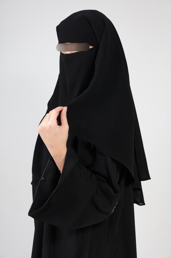 Sharqiaa Three Layer Extra Large Niqab