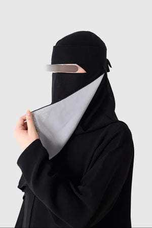Shader Lined Elastic Niqab